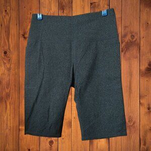 Skechers Women's Medium? Gray Biker Shorts Comfort Waist Pockets Activewear